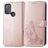Mobigear Clover Motorola Moto G50 Funda tipo libro Cartera - Oro rosa