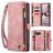 CaseMe 008 Google Pixel 9a Funda tipo libro 2 en 1 con carcasa extraíble Cartera - Rosa