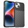 Mobigear Groove iPhone 15 Plus Fleksibel TPU Bagsidecover - Sort