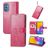 Mobigear Clover Samsung Galaxy M52 Lompakkokotelo + Setelitasku - Magenta