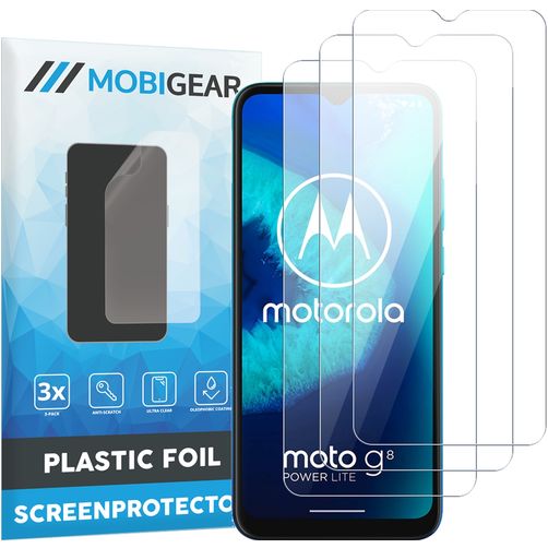 Mobigear Motorola Moto G8 Power Lite Ochrona ekranu Folia - Kompatybilna z etui (3 szt.)