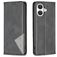 Mobigear Rhombus Slim iPhone 17 Etui z klapką - Czarny