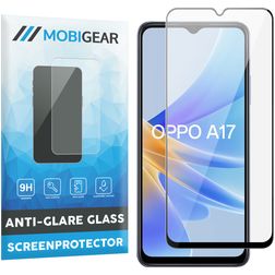 Mobigear Premium OPPO A17 Vidro temperado Película de ecrã - Compatível com capas - Preto