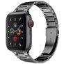Mobigear Lissabon Ruostumaton teräs Apple Watch Ranneke Perhoslukko - 42/41/40/38 mm - Tähtiharmaa