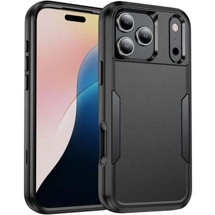 Mobigear Ultra Tough iPhone 18 Pro Plástico rígido Capa traseira Antichoque - Preto