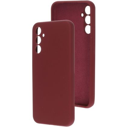 Mobiparts Samsung Galaxy A34 Silikone Bagsidecover - Plum Red