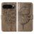Mobigear Butterfly Google Pixel 9 Pro Etui z klapką typu portfel - Szary