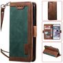 Mobigear Two Tone iPhone SE (2020) Funda tipo libro Cartera - Verde
