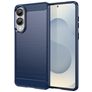 Mobigear Brushed Slim Samsung Galaxy S25 Edge Flexibel TPU Skal - Blå