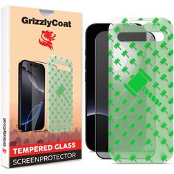 GrizzlyCoat Easy Align iPhone 18 Pro Max Hybrid Glass Screen Protector - Case Friendly + Installation Frame
