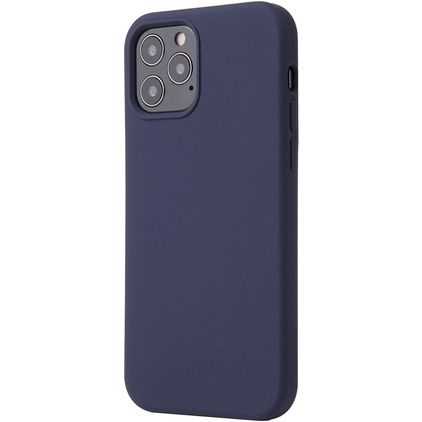 Mobigear Rubber Touch iPhone 12 Pro Silicone Back cover - Dark Blue