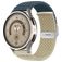 Mobigear Braided Dual Nylon Smartwatch Urrem Klaplås - 22 mm - Hvid / Mørkeblå