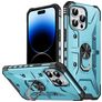 Mobigear Armor Ring iPhone 14 Pro Hard Case Back cover Shockproof with Ring Holder - Blue