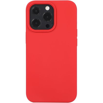 Mobigear Rubber Touch iPhone 14 Pro Max Silikon Etui plecki - Czerwony