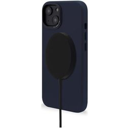 Decoded iPhone 14 Plus MagSafe Genuine Leather Back cover Shockproof - Steel Blue