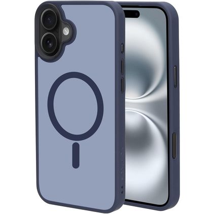 Mobiparts Hardcover iPhone 16 Plus MagSafe Fodral Hårdplast Skal - Satin Blue