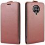 Mobigear POCO F2 Pro Vertikální flipové pouzdro - Hnědá