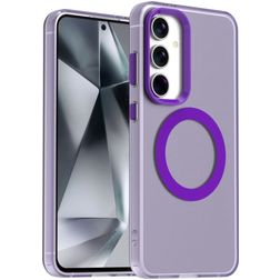 Mobigear Shockproof Samsung Galaxy S24 FE MagSafe Plástico rígido Capa traseira - Roxo