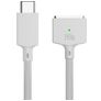Mobigear Nylon Braided USB-C to Apple MagSafe 3 Cable 2 Meter - White
