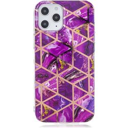 Mobigear Marble iPhone 12 Pro Max Flexibilní TPU Zadní kryt - Fialová