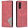 Mobigear Rhombus Slim Samsung Galaxy A35 Plånboksfodral - Röd