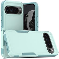 Mobigear Heavy Armor Google Pixel 9 Pro XL Hårdt Bagsidecover Stødsikkert - Grøn