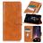 Mobigear Classy POCO F4 Funda tipo libro Cartera - Coñac