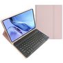 Mobigear Keys iPad Pro 11 polegadas (2024) Capa livro com teclado Bluetooth QWERTY + Suporte para caneta stylus - Rosa