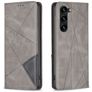 Mobigear Rhombus Slim Samsung Galaxy S25 Plus Funda tipo libro - Gris