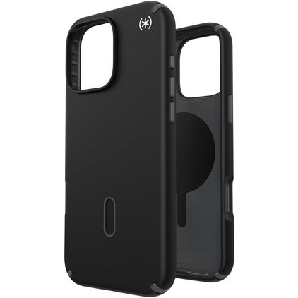 Speck Presidio2 Pro iPhone 16 Pro Max MagSafe Tvrdý plast Zadní kryt odolný proti nárazům - Černá
