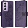 Mobigear Butterfly OPPO Reno 12 Pro Pungetui med Seddelrum - Lilla