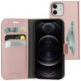 Mobiparts Classic Wallet iPhone 12 Pro Cover a libro portafoglio - Rosa