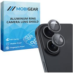 Mobigear Single Lens iPhone 17 Tempered Glass Camera Lens Protector - Case Friendly - Black