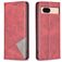 Mobigear Rhombus Slim Google Pixel 8a Funda tipo libro - Rojo