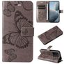 Mobigear Butterfly Xiaomi 14T Lompakkokotelo + Setelitasku - Harmaa