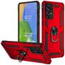 Mobigear Armor Ring Samsung Galaxy A73 Funda Plástico rígido Carcasa Antigolpes con anillo - Rojo