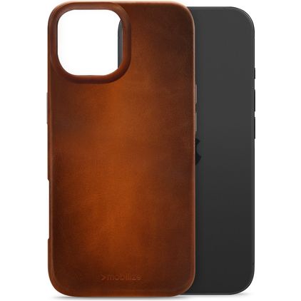 Mobilize Premium iPhone 17 MagSafe Vera pelle Back cover - Burned Cognac