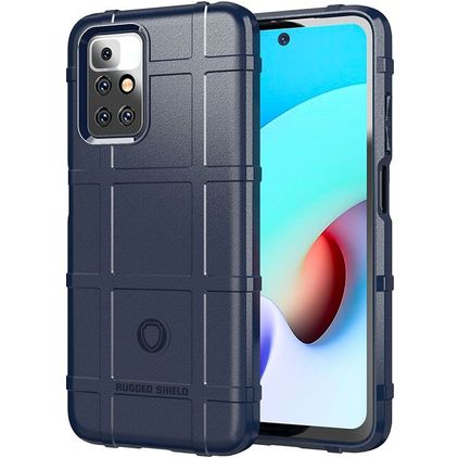 Mobigear Rugged Shield Xiaomi Redmi 10 4G Flexibel TPU Skal Stötsäkert - Blå