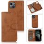 Mobigear Wallet iPhone 13 Pro Max 2-i-1-plånboksfodral med löstagbart skal med sedelfack - Brun