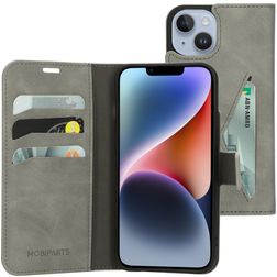 Mobiparts Classic Wallet iPhone 14 Lompakkokotelo + Setelitasku - Granite Grey
