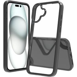Mobigear Crystal iPhone 16 Plus Hard Case Back cover - Black