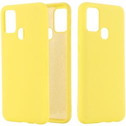 Mobigear Rubber Touch Samsung Galaxy M31 Silicone Back cover - Giallo