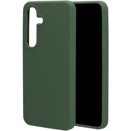 Mobiparts Samsung Galaxy S25 Silikone Bagsidecover - Forest Green