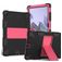Mobigear ShieldStand Samsung Galaxy Tab A8 10.5 (2021) Plastica rigida / Silicone Back cover + Supporto - Nero / Rosso