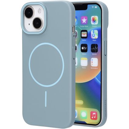Mobiparts Slim Line iPhone 15 MagSafe Fodral Hårdplast Skal - Sage Green