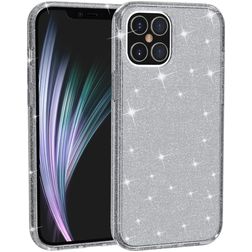 Mobigear Glitter iPhone 12 Pro Funda Plástico rígido Carcasa - Gris