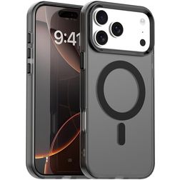 Mobigear Shockproof iPhone 18 Pro MagSafe Hårdt Bagsidecover - Sort