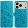 Mobigear Flowers iPhone 17 Pro Wallet case - Blue
