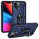 Mobigear Armor Ring iPhone 14 Plus Funda Plástico rígido Carcasa Antigolpes con anillo - Azul
