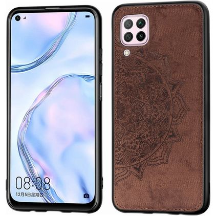 Mobigear Mandala Huawei P40 Lite Fodral Hårdplast Skal - Brun